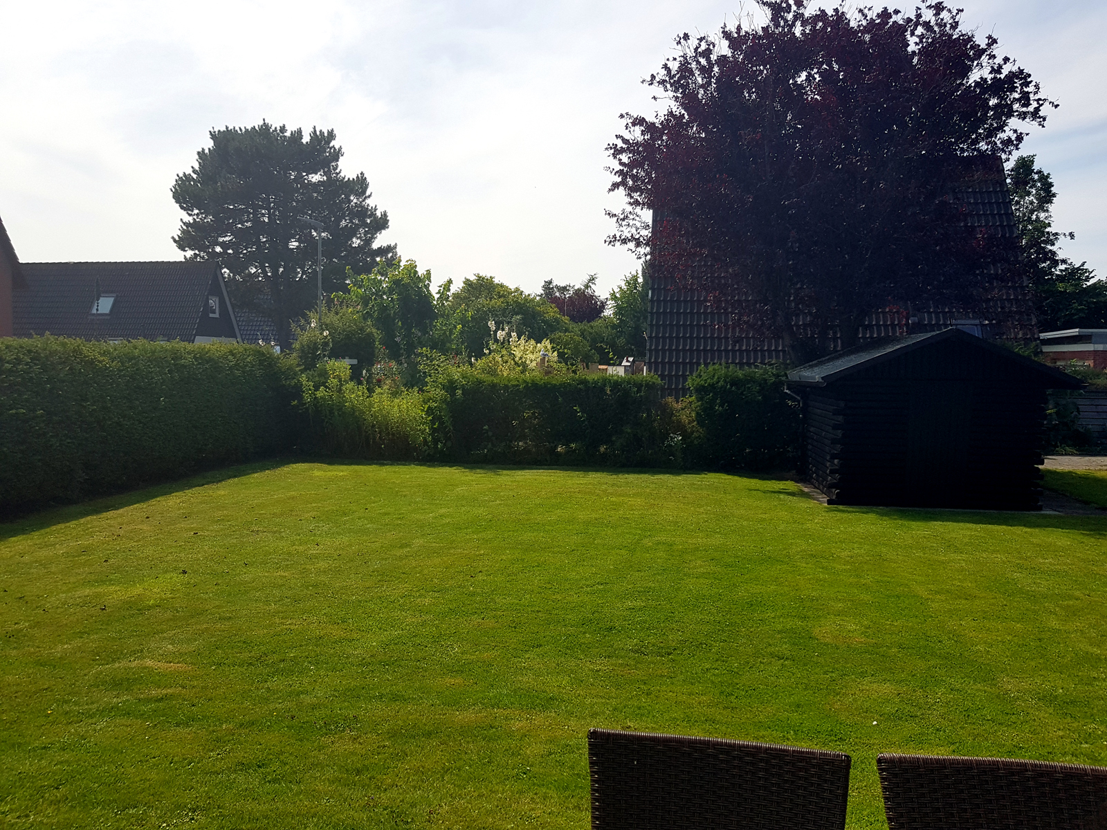 Ferienhaus und Garten